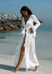 Coastal Elegance Maxi Cover-Up