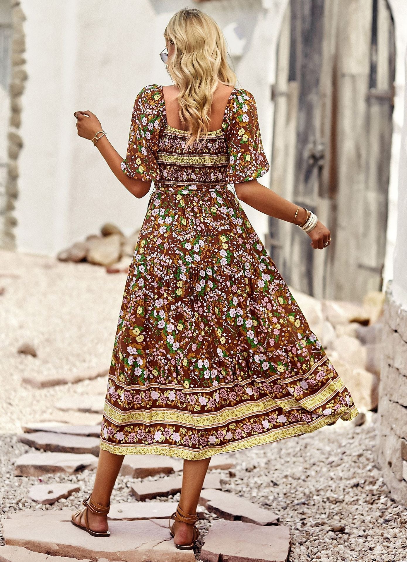 Bohemian Floral Dress