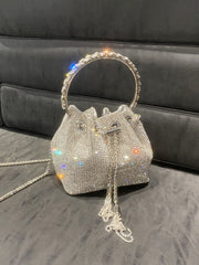 Hot Diamond Bucket Handle Handbag