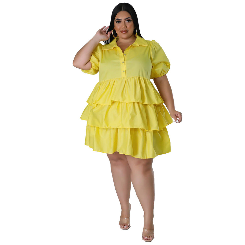 Plus Size Women Clothing Casual Loose Sexy Dress Women