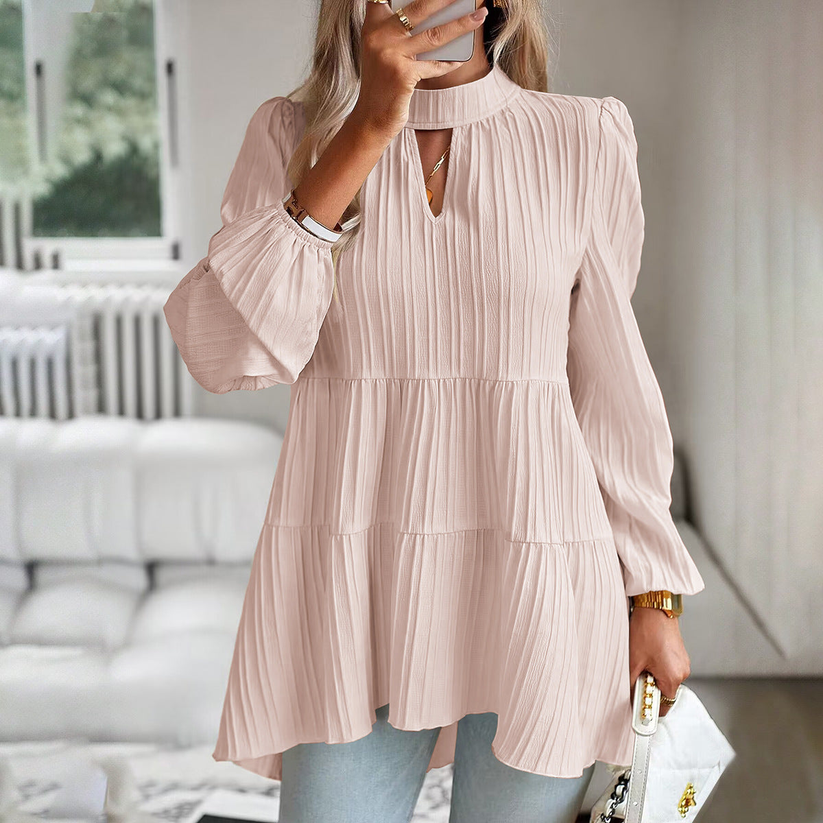 Shirt Women Autumn Elegant Long Sleeved Shirt