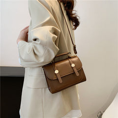 Classic-Buckle Satchel