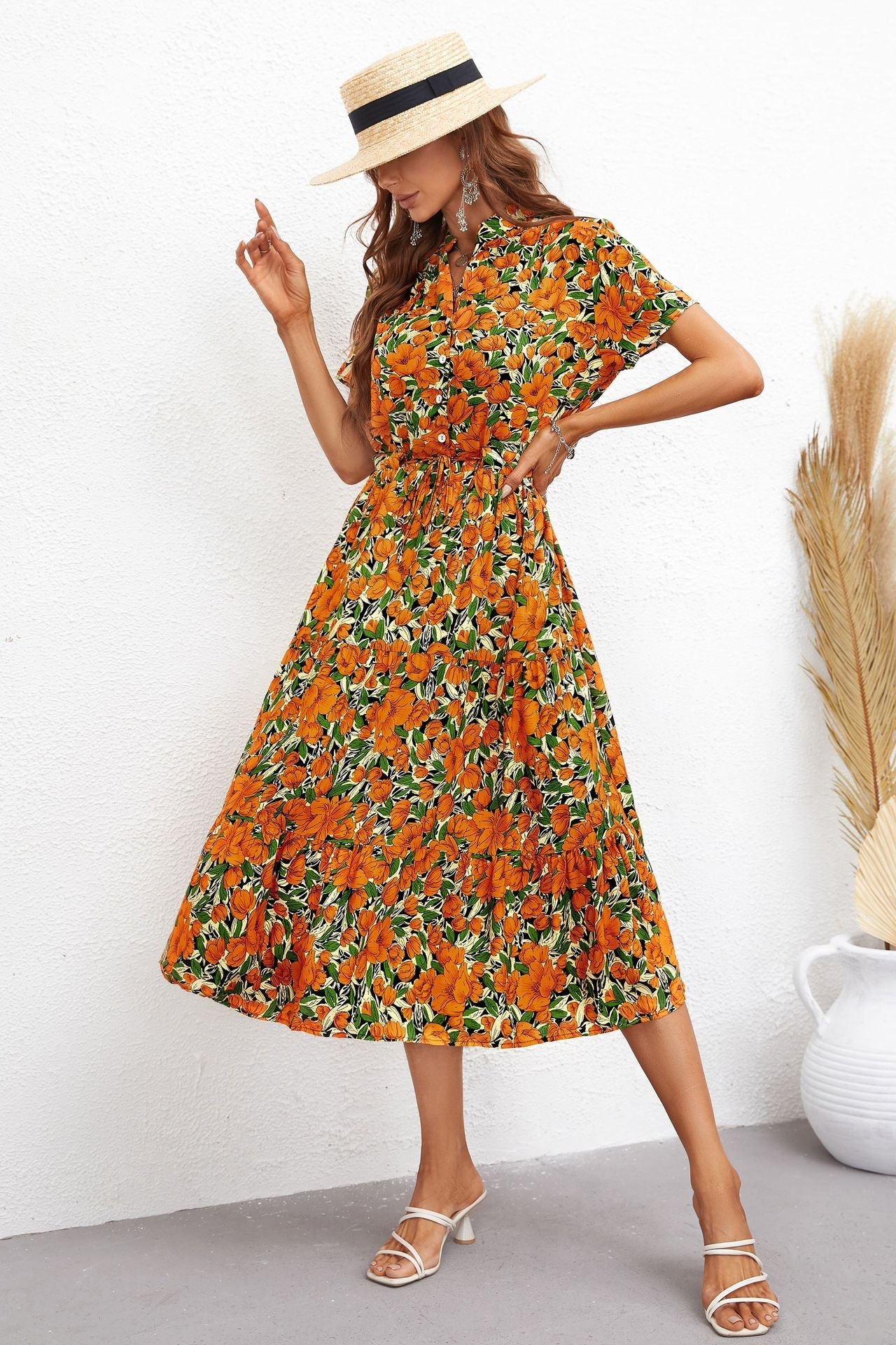 Floral Print Women’s Dress – Stylish and Elegant Summer Dress