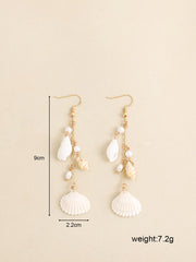 Shell Beads String Conch Earrings