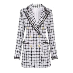 Spring Autumn High End Women Clothing Advanced Fabric Classic Women Business Blazer Top