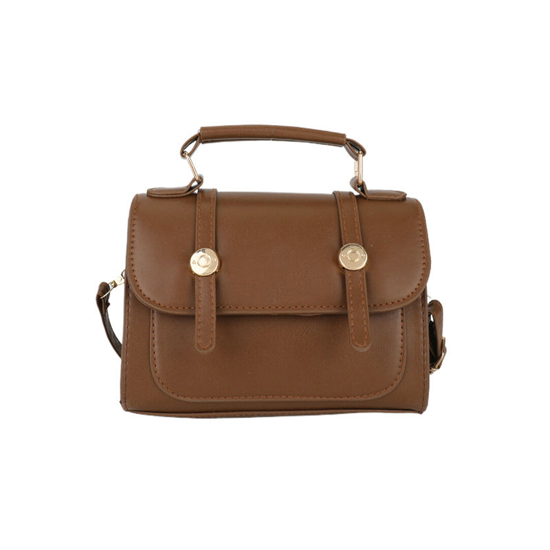 Classic-Buckle Satchel