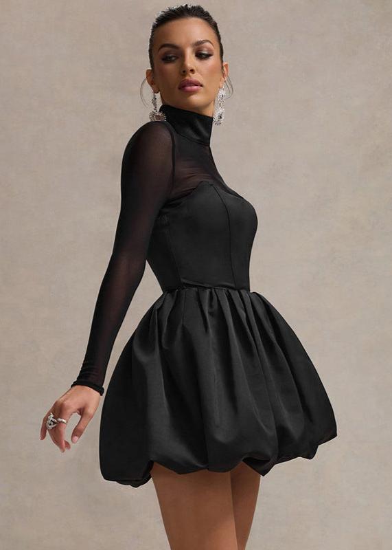 Eclipse Balloon-Skirt Mini Dress