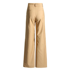 Autumn Belt Accessories: High Waist Slimming Draping Pant for Women