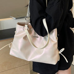 Satin-Glow Shoulder Bag