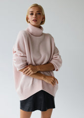 Luxe Oversized Turtleneck Sweater