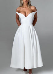 Elegant Off-Shoulder A-Line Gown