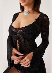 Elegant Crochet Beach Cover-Up