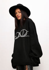 Eva Graphic Oversized Sweater