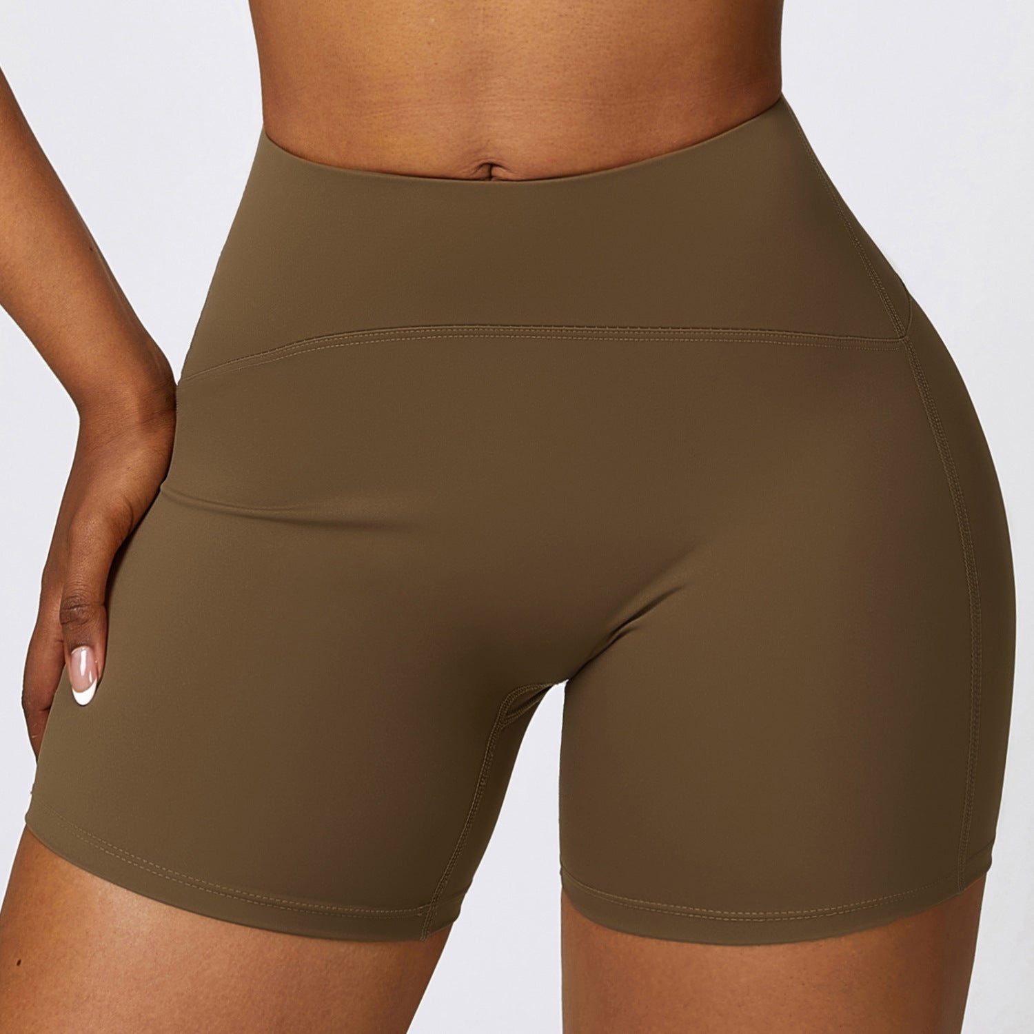 Sustainable Recycled Nude Feel Sports Shorts Quick Drying Skinny Yoga Pants Riding Running Workout Shorts Women