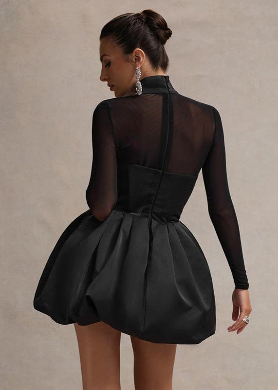 Eclipse Balloon-Skirt Mini Dress