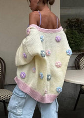 Pastel Bloom Oversized Cardigan