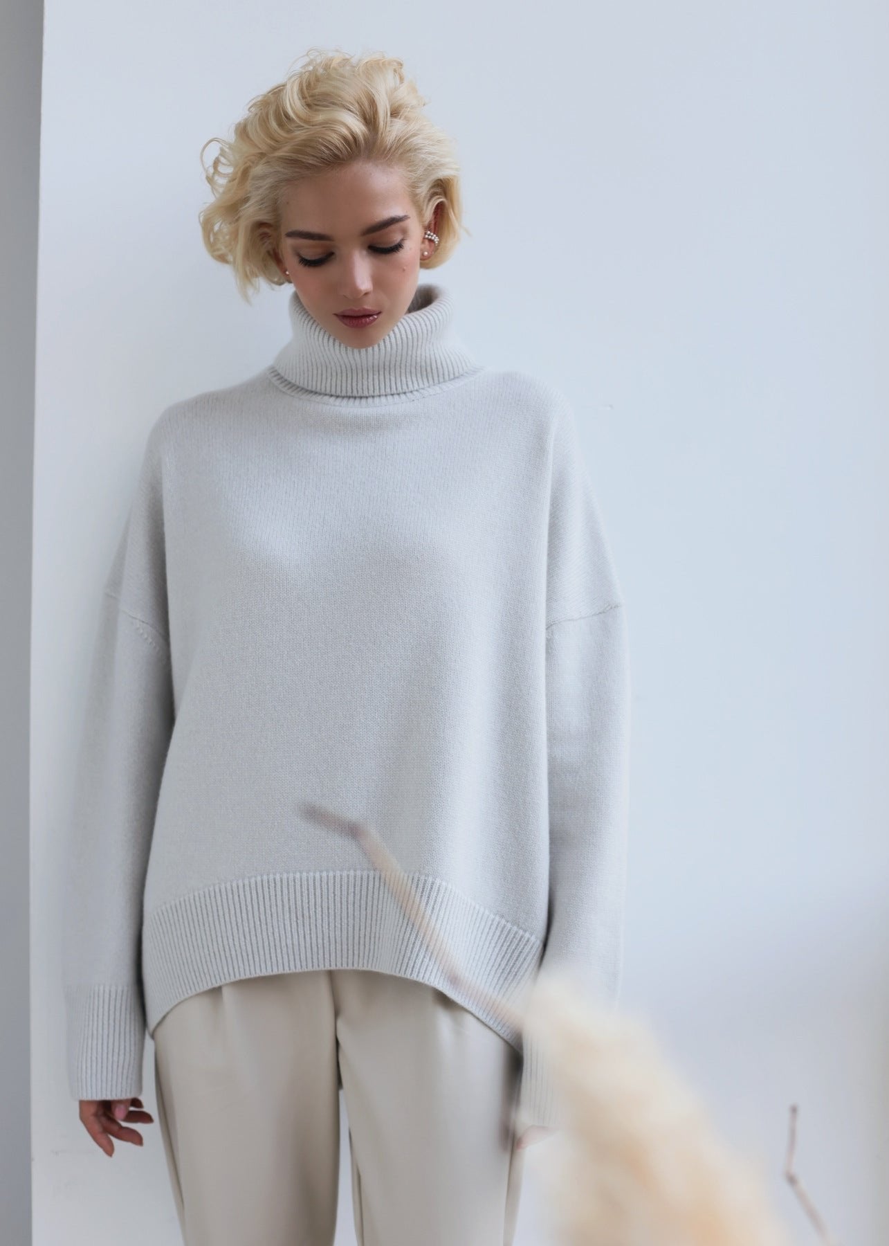 Luxe Oversized Turtleneck Sweater