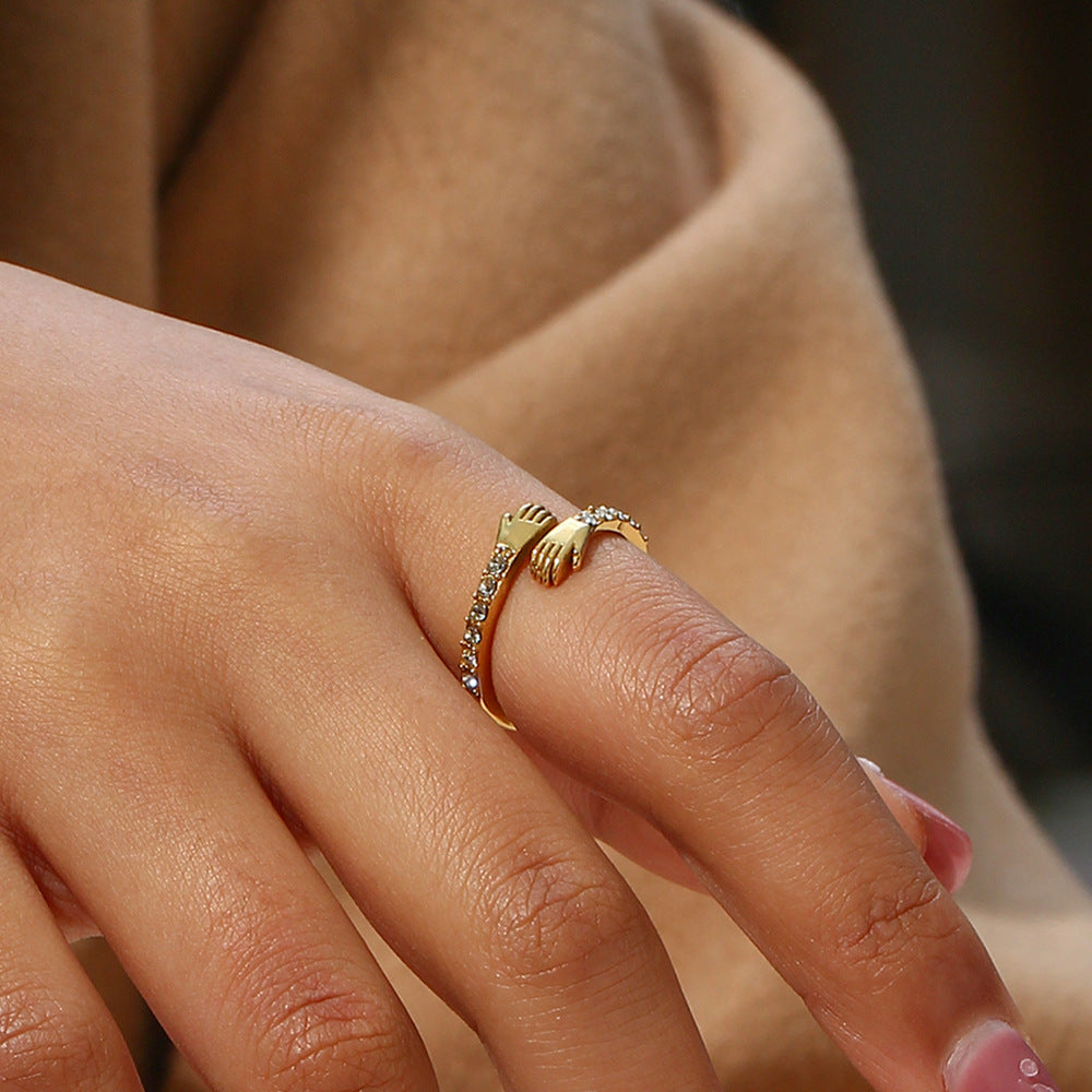 Embrace Gold Ring