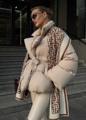 Luxura Quilted Belted Puffer Jacket