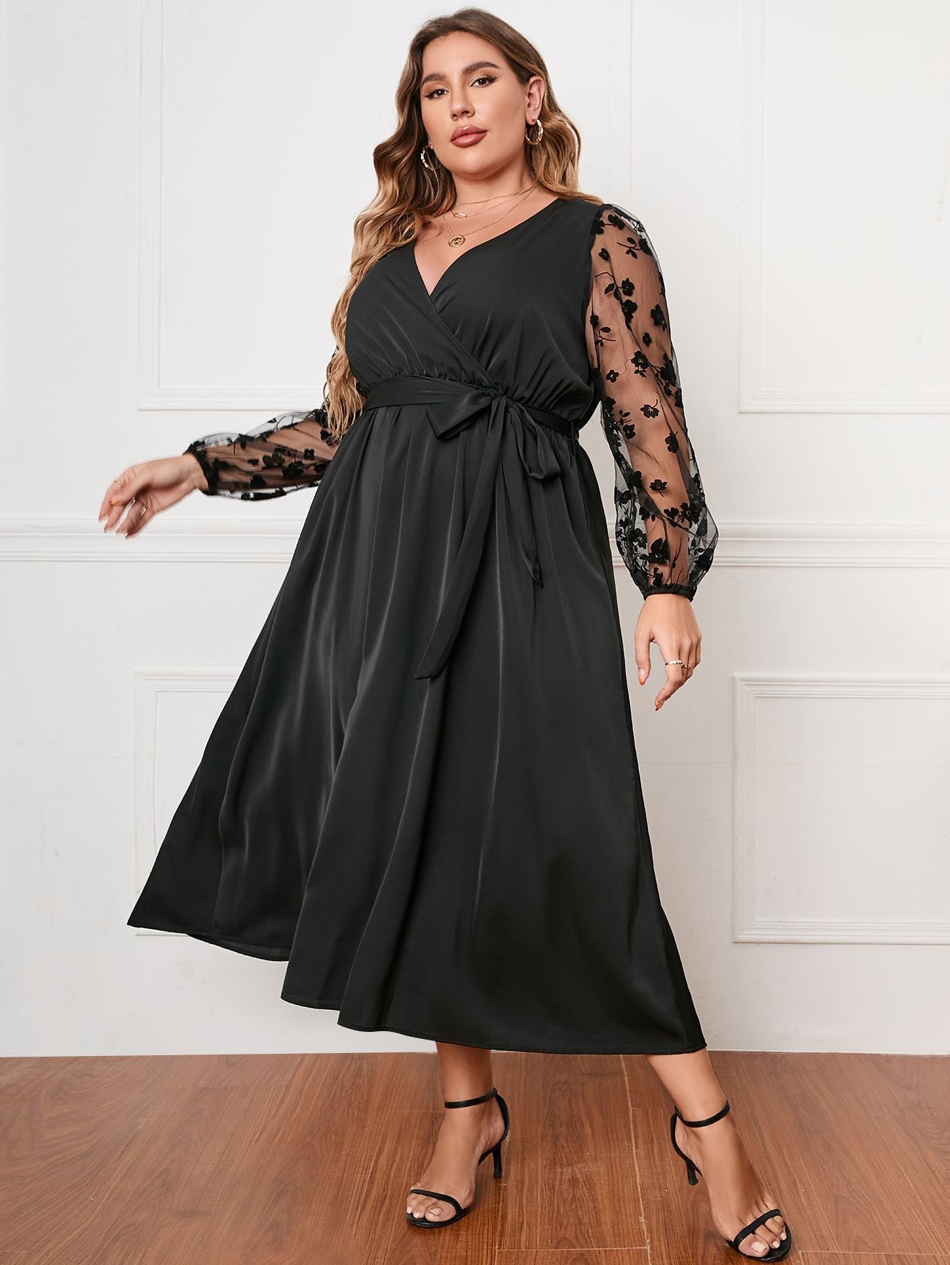 Plus Size Long Sleeve Loose Women Clothing Dress