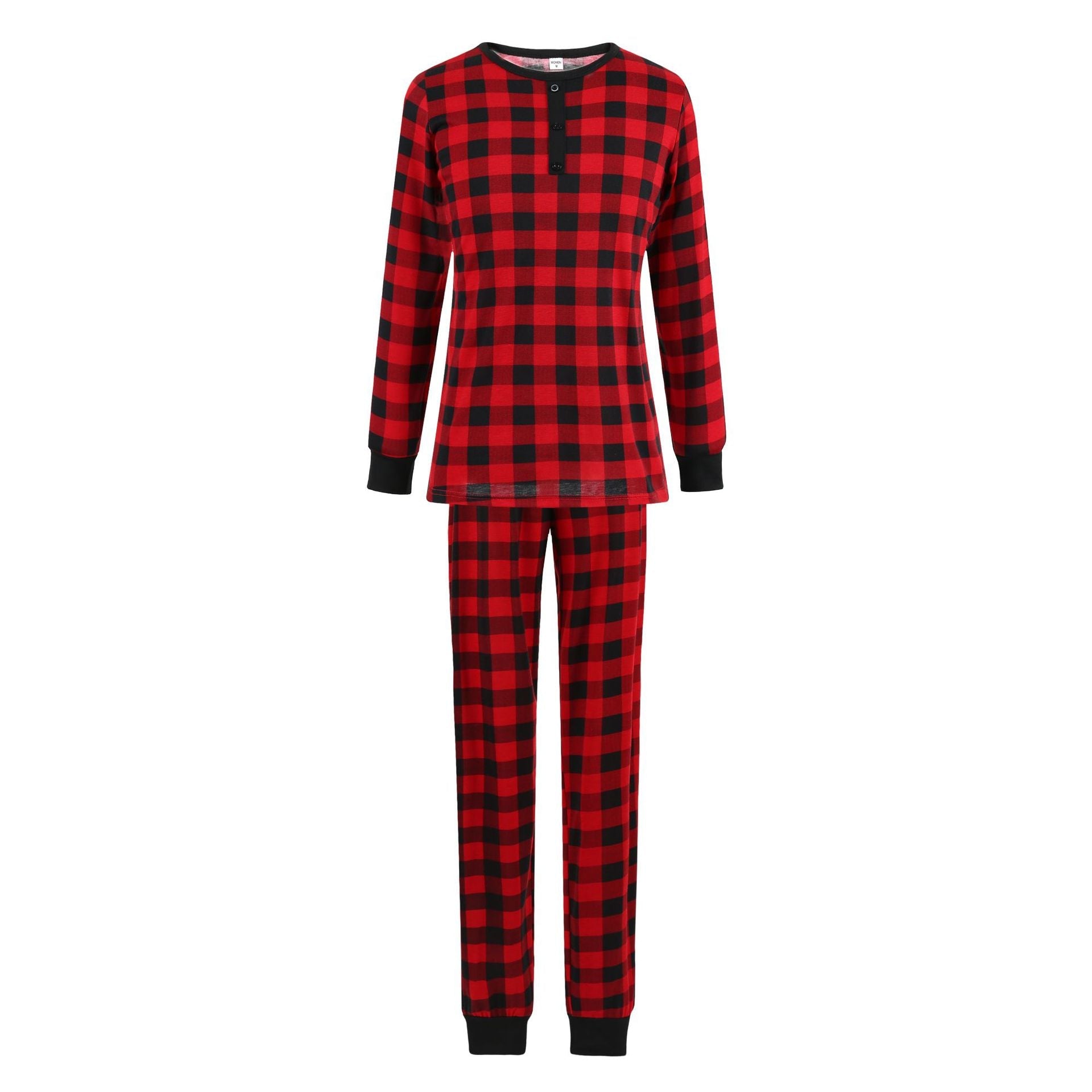 Christmas Black-Red Plaid Family Matching Pajamas Set