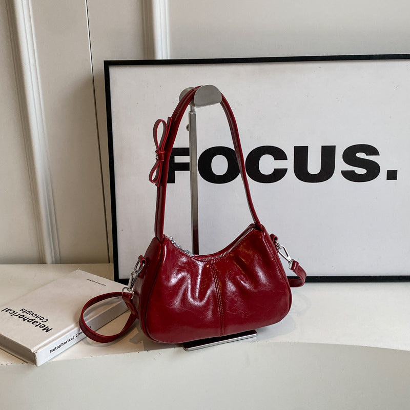 Chic-Gloss Mini Hobo Bag