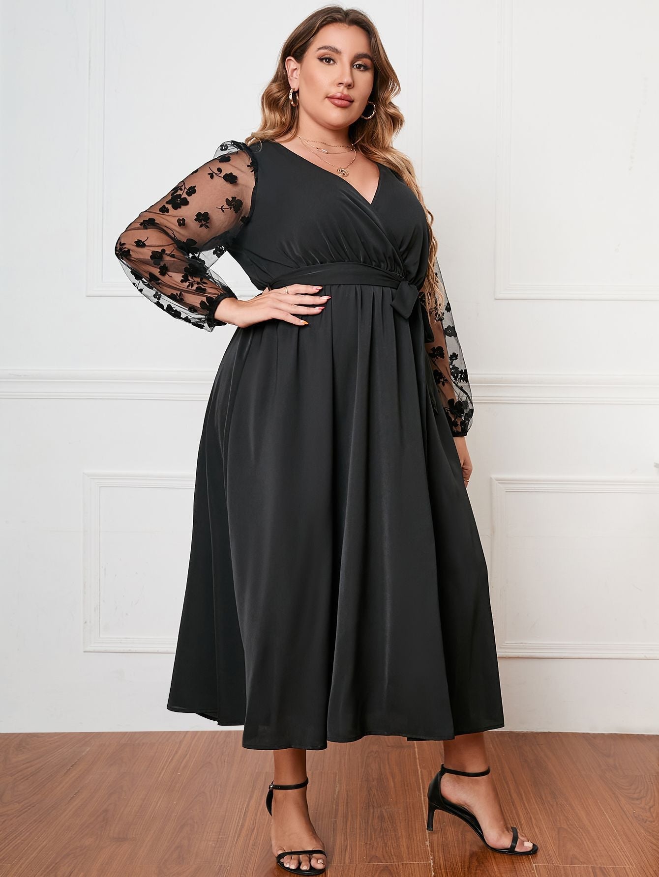 Plus Size Long Sleeve Loose Women Clothing Dress