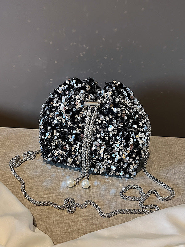 Fashionable And Personalized Sequined Evening Bag