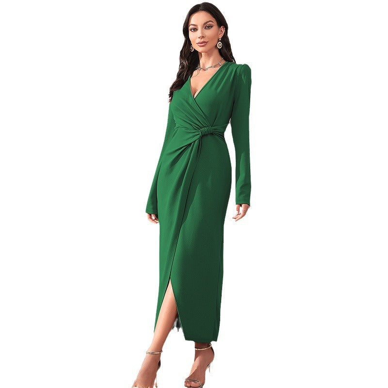 Dress Intellectual Elegant Tight Zipper Dress for Women