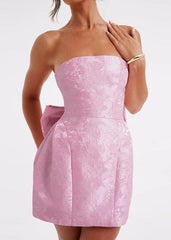 Blossom Bow-Back Strapless Dress