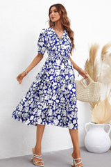 Vacation Women Dress – Tropical Print Summer Dress for Women