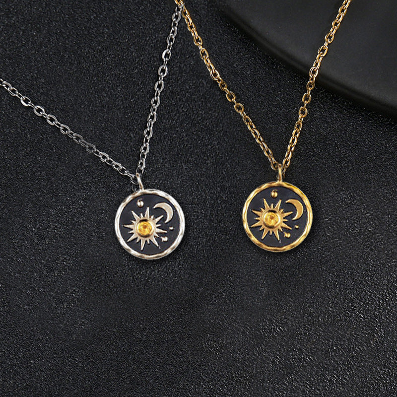 Boho Sun Moon Necklace