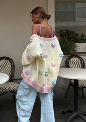 Pastel Bloom Oversized Cardigan