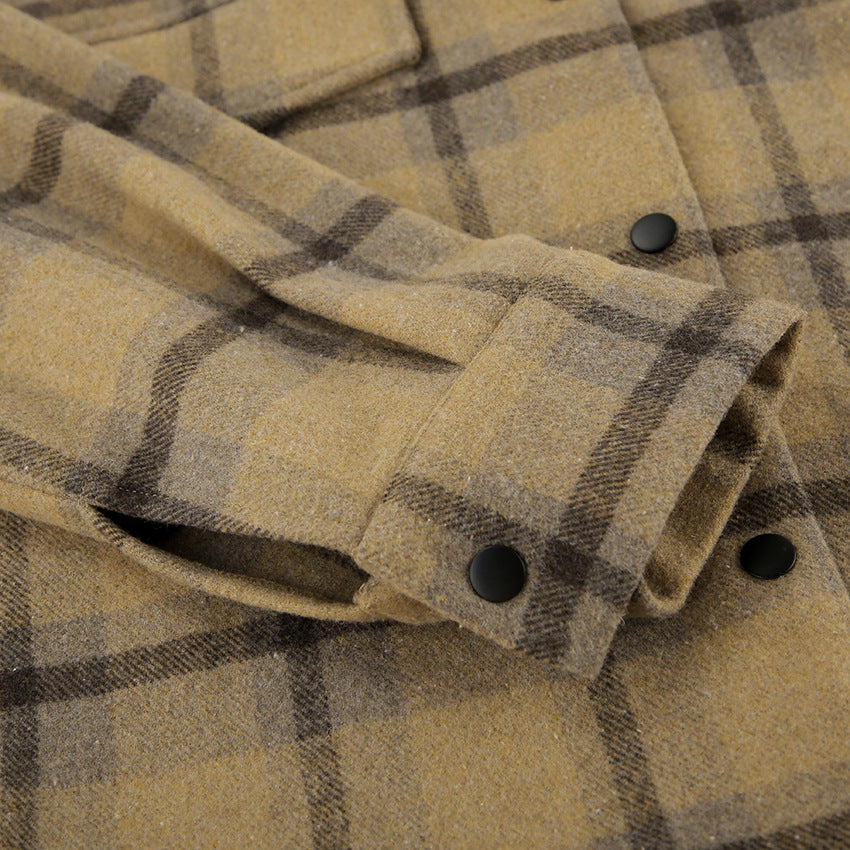 Classic Plaid Casual Lapel Jacket