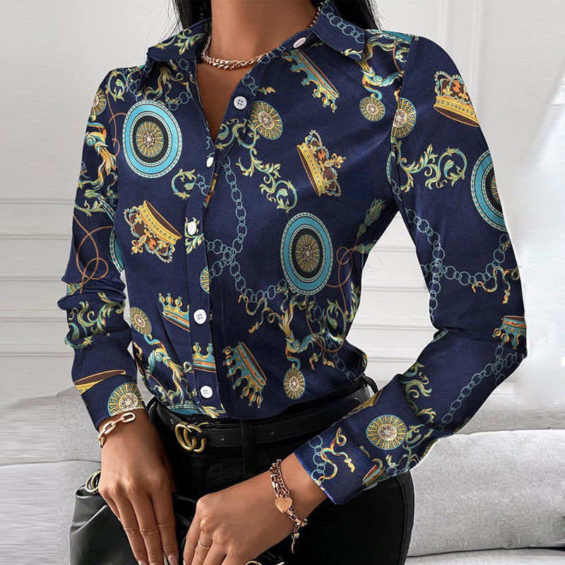 Elegant Single Breasted Cardigan Shirt Women – Top Shirt for Spring Autumn Long Sleeve