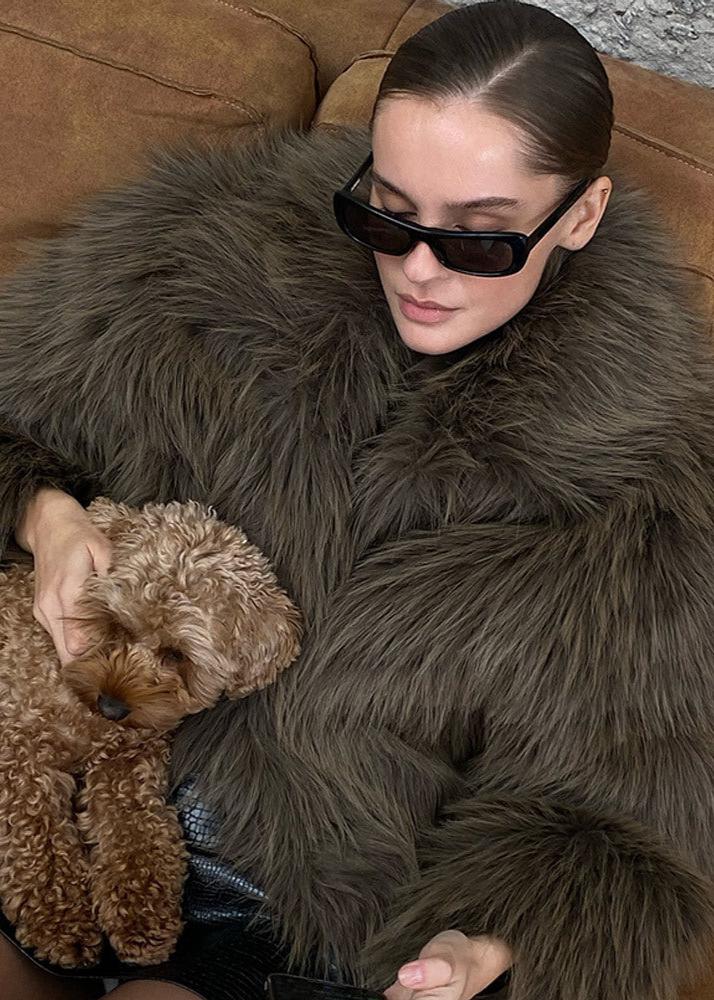 Sable Luxe Faux Fur Jacket