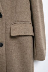 Double Breated Collared Coat