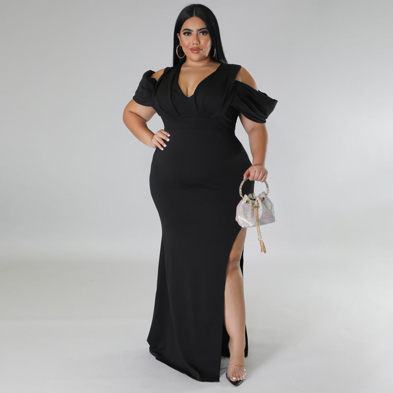 Plus Size Women Clothes: High Fork Dress – Trendy, Stylish, and Flattering