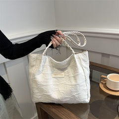 Crinkle-Chic Tote Bag