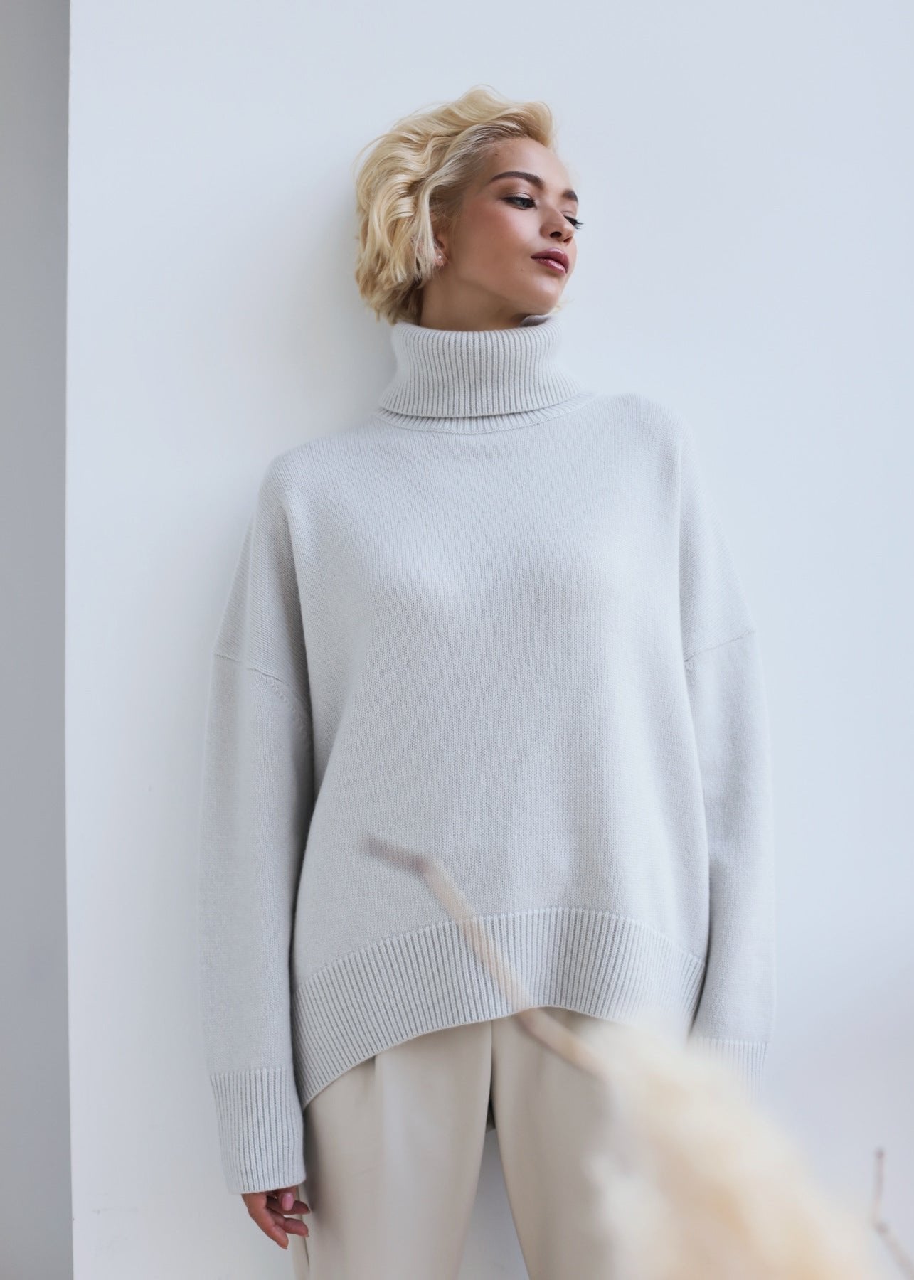 Luxe Oversized Turtleneck Sweater