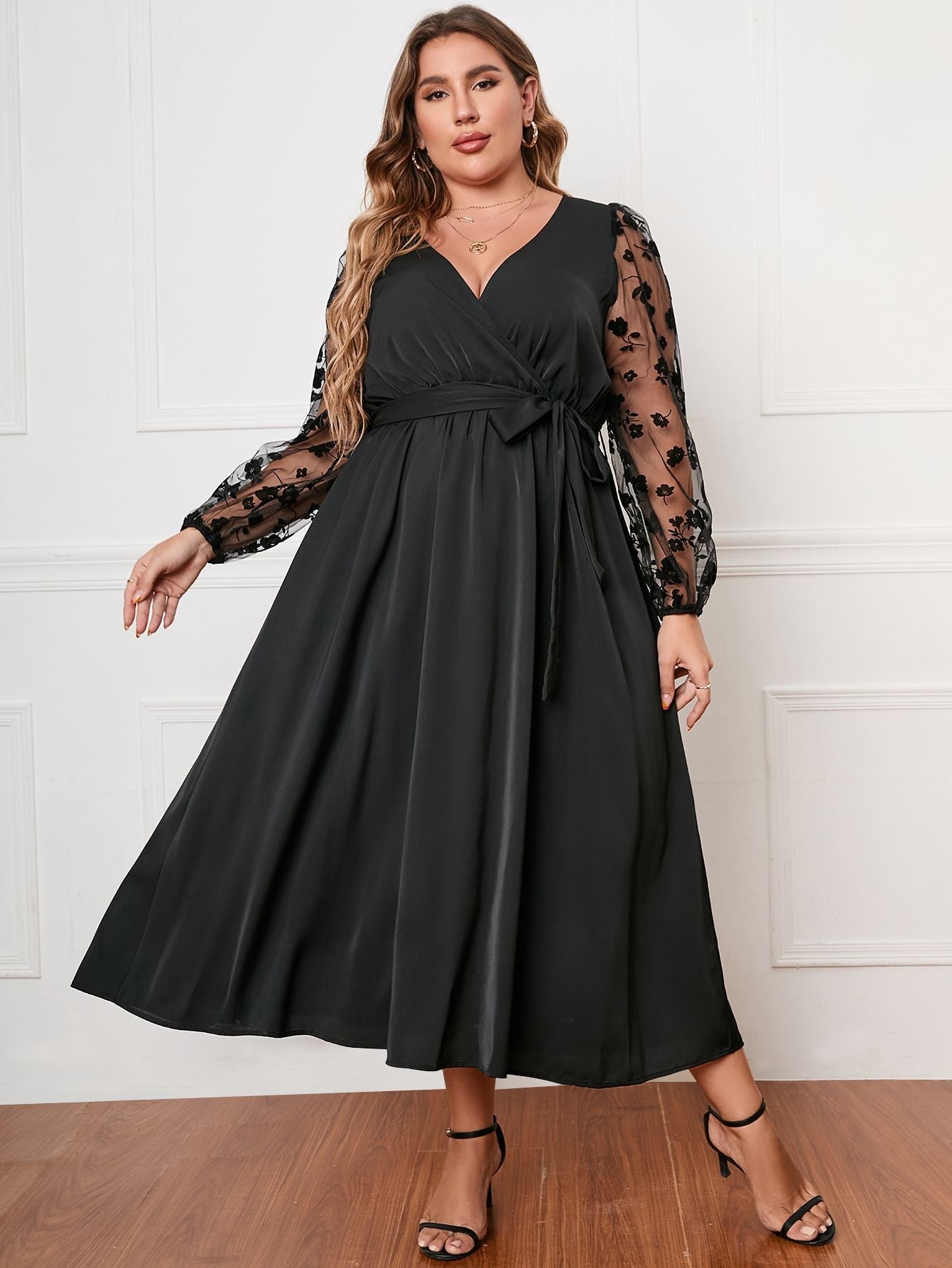 Plus Size Long Sleeve Loose Women Clothing Dress