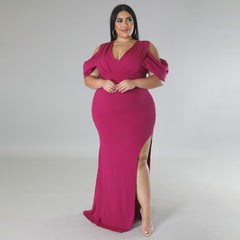 Plus Size Women Clothes: High Fork Dress – Trendy, Stylish, and Flattering