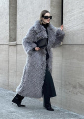 Luxe Shaggy Faux Fur Maxi Coat