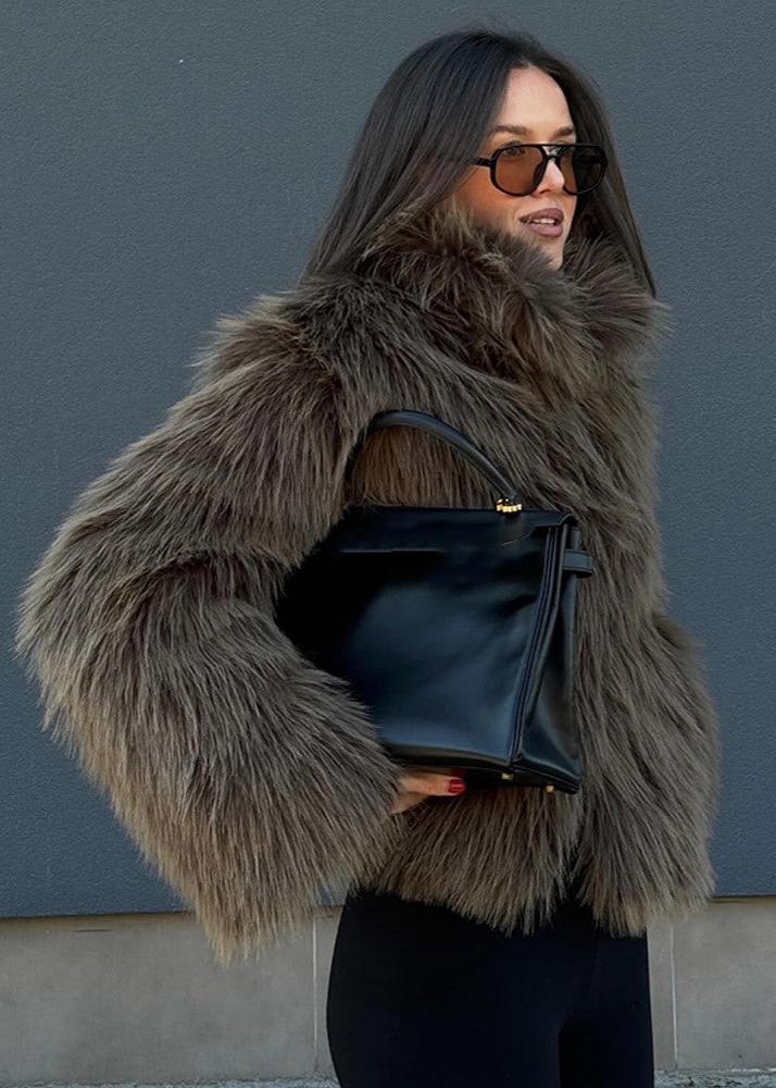 Sable Luxe Faux Fur Jacket