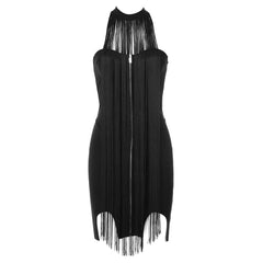 Simple Sexy Halter Tube Top Backless Irregular Asymmetric Slim Fit Dress – Women’s Fashion Trend