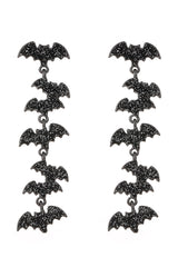 Bat Tassel Dangle Drop Earrings