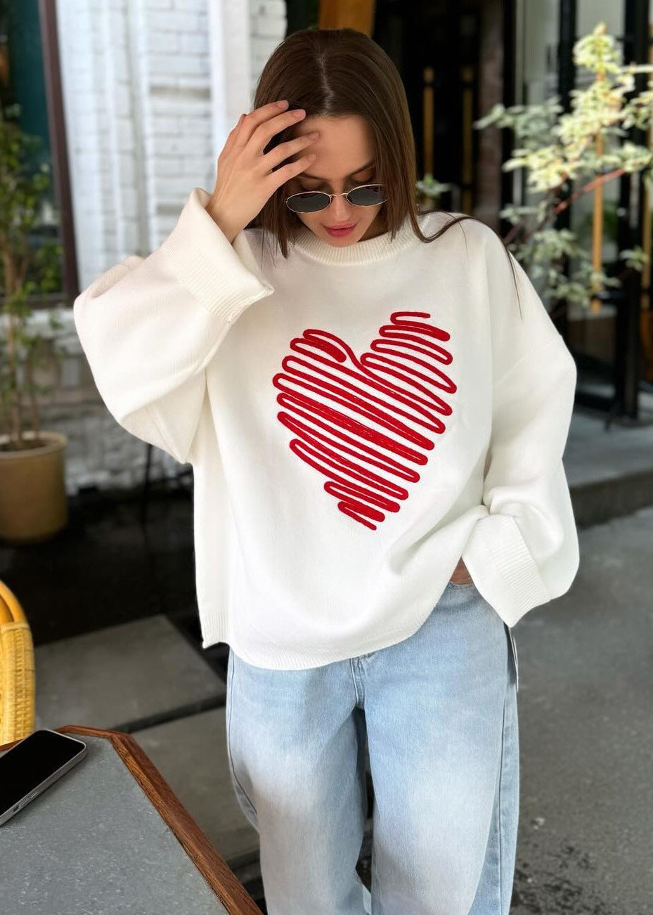 Heartfelt Charm Knit Sweater