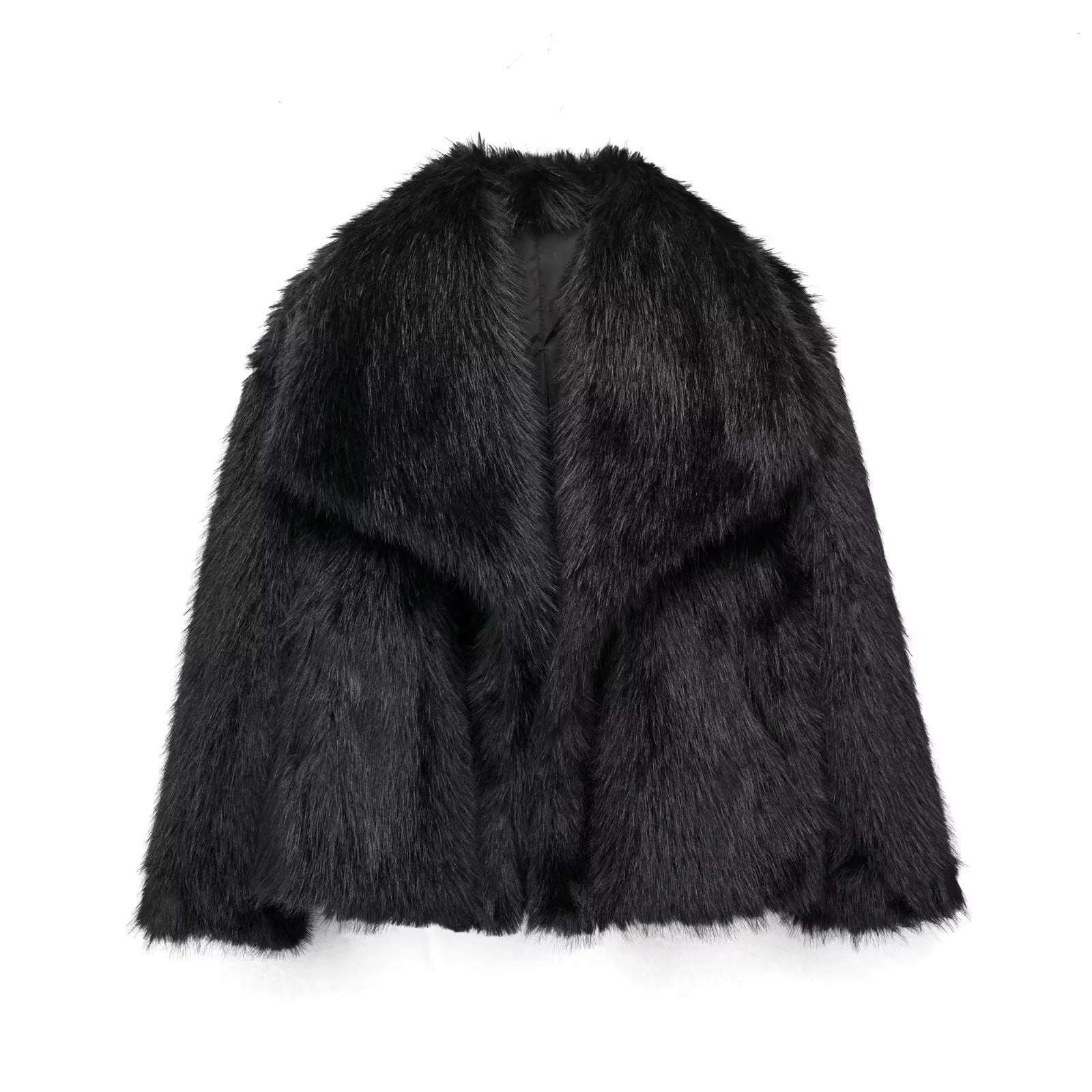 Luxurious Faux Mink Fur Winter Coat – Socialite Top