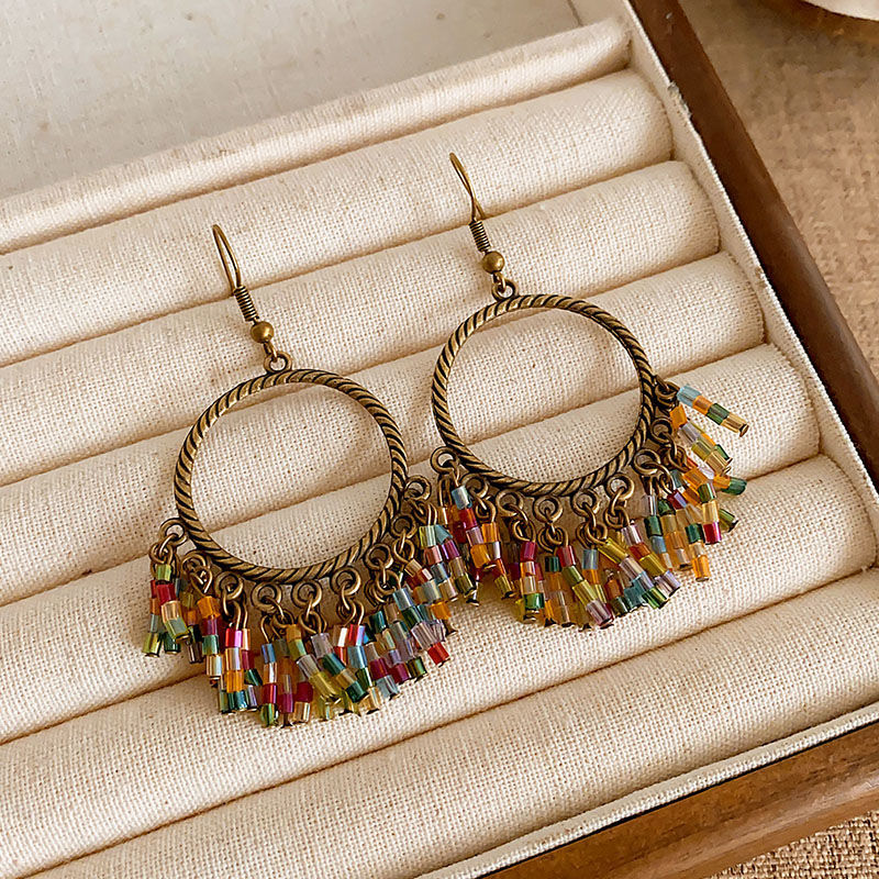 Boho Chic Beaded Sue Earrings