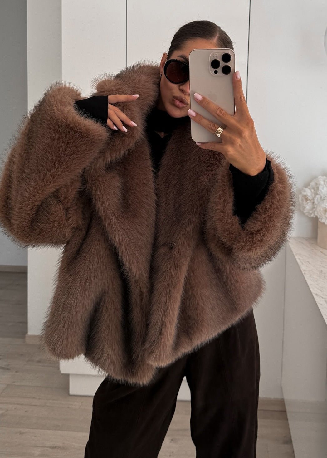 Velvet Oak Faux Fur Jacket